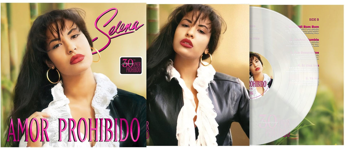 Selena – Amor Prohibido (Remasterizado 2024) (30th Anniversary) (Transpare vinyl record cover