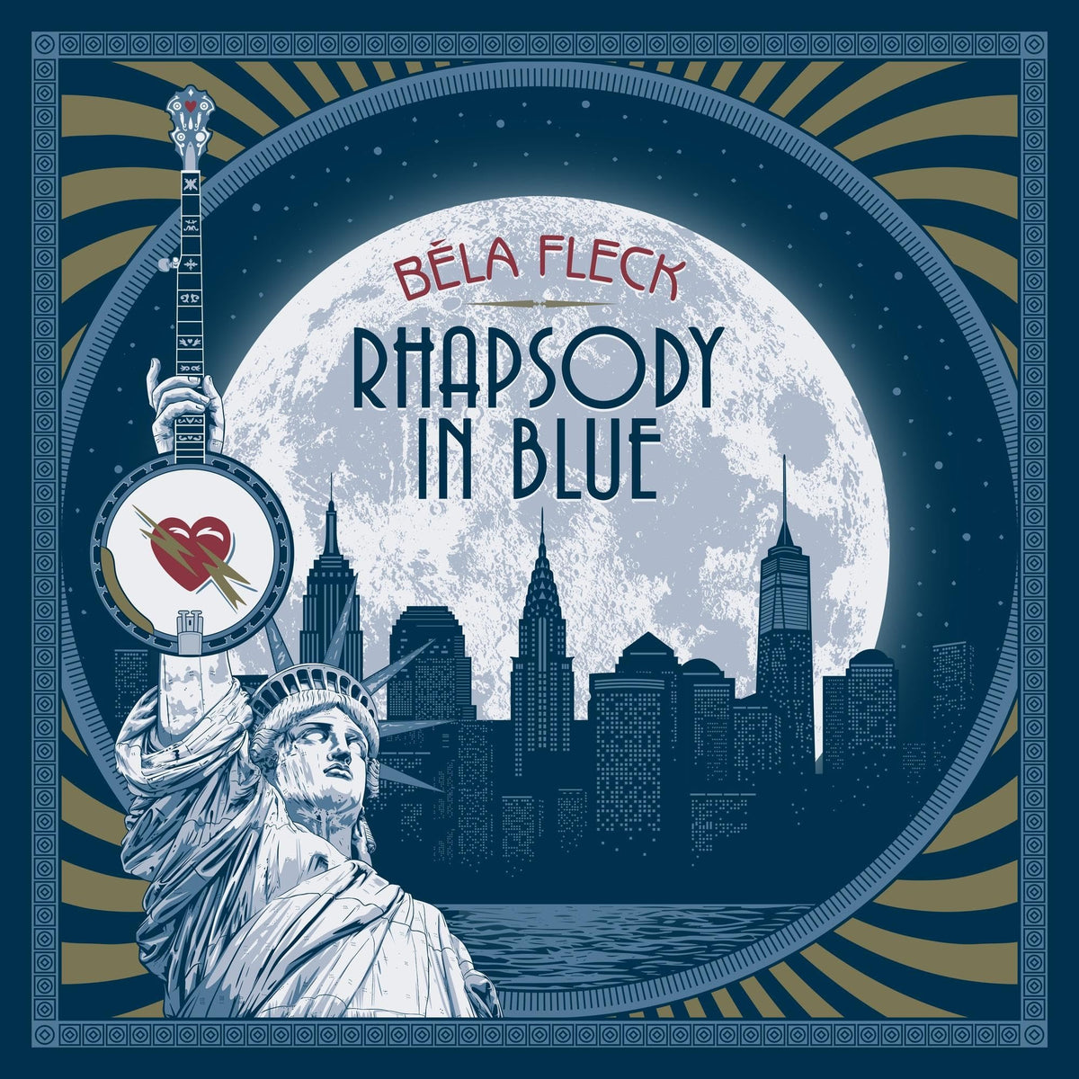 Béla Fleck – Rhapsody in Blue vinyl record cover