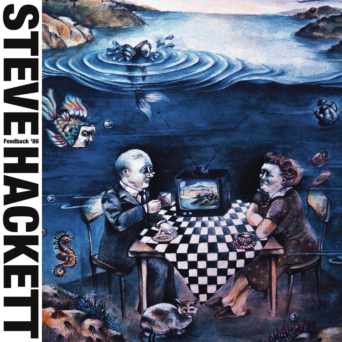 Steve Hackett – Feedback '86 vinyl record cover