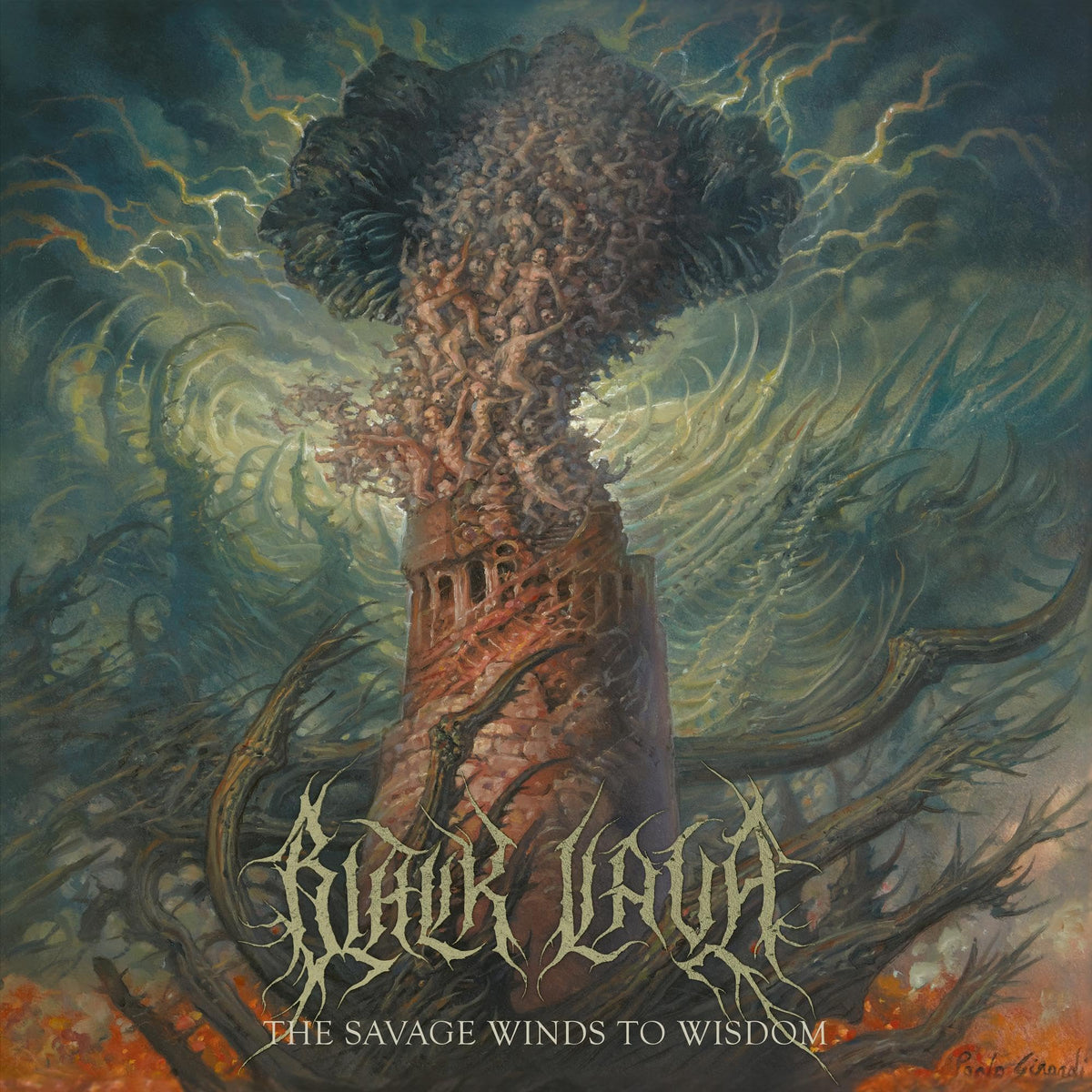 Black Lava – The Savage Winds to Wisdom vinyl record cover