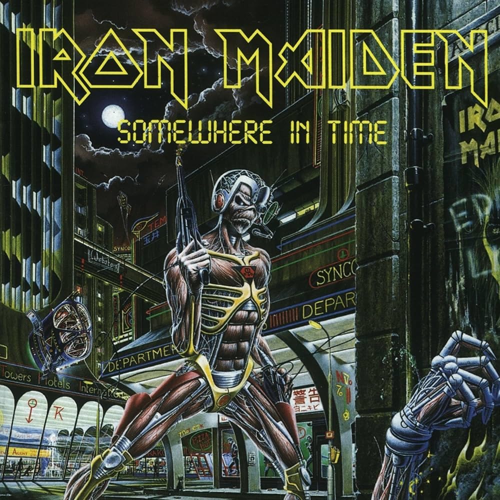 Iron Maiden – Somewhere in Time vinyl record cover