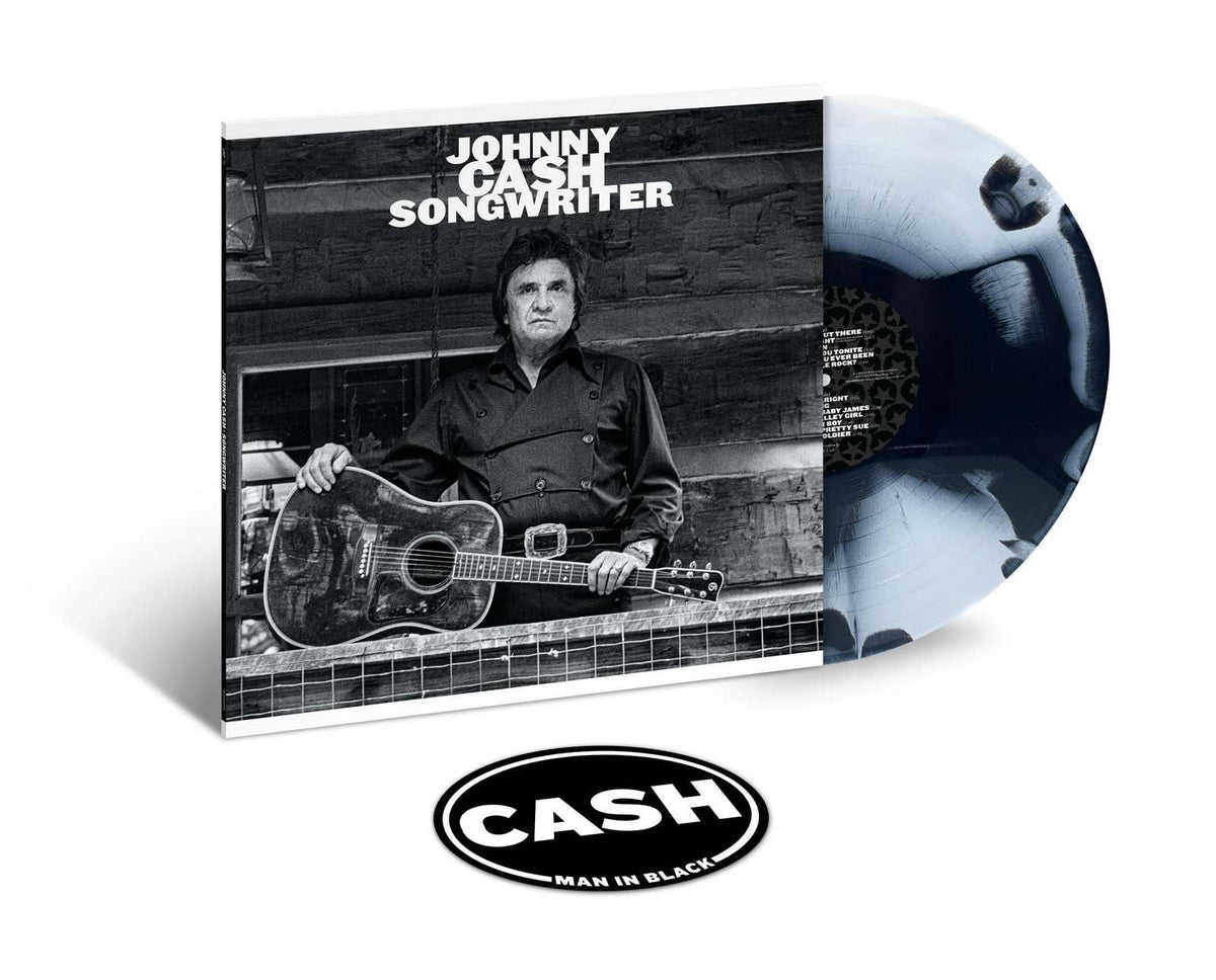 Johnny Cash – Songwriter (White/Black Splatter Vinyl) (Indies) vinyl record cover