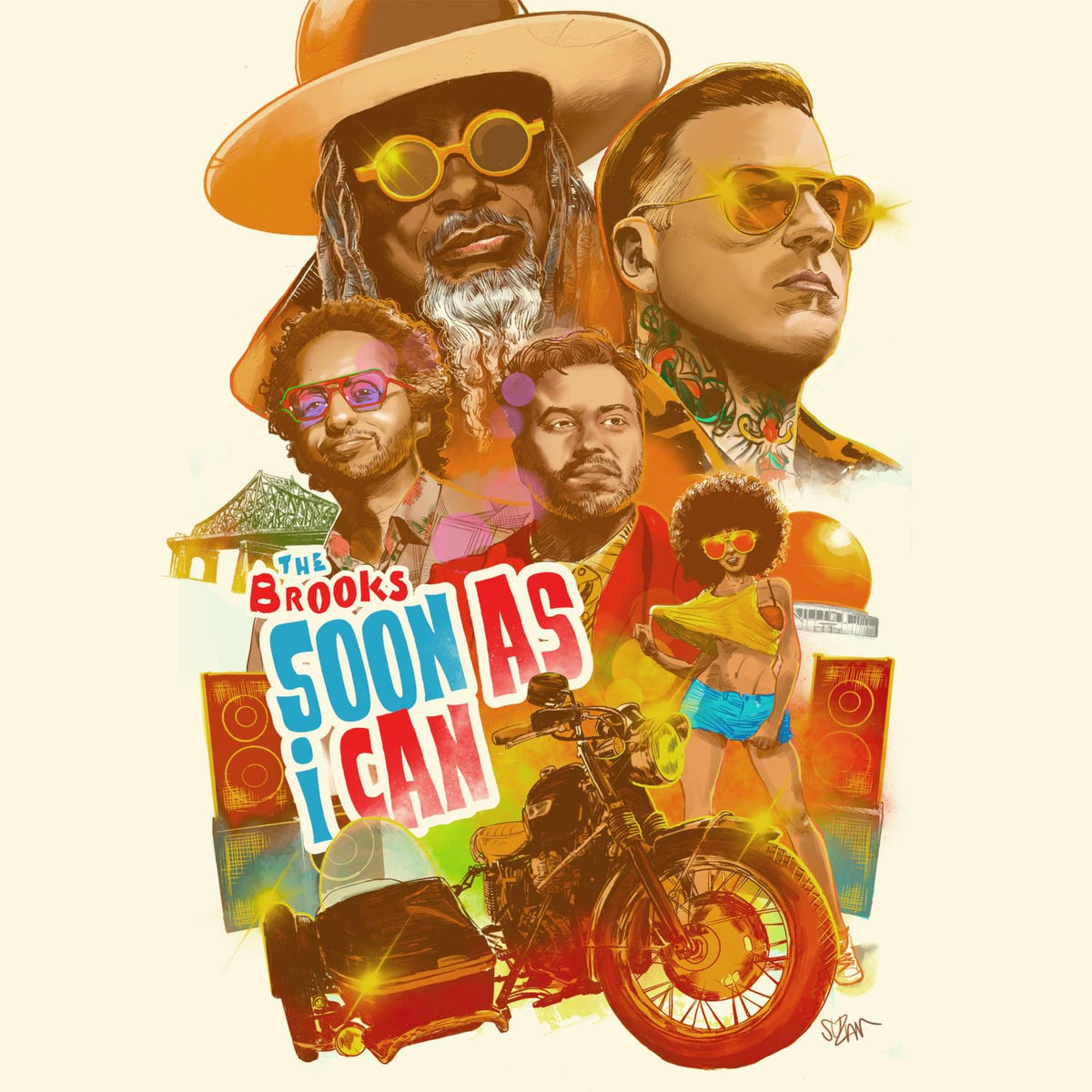 The Brooks – Soon As I Can by Brooks,The vinyl record cover