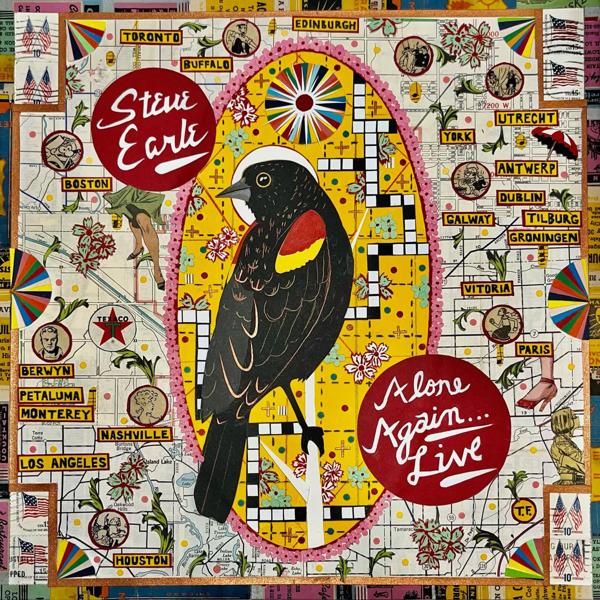 Steve Earle – Alone Again... Live vinyl record cover
