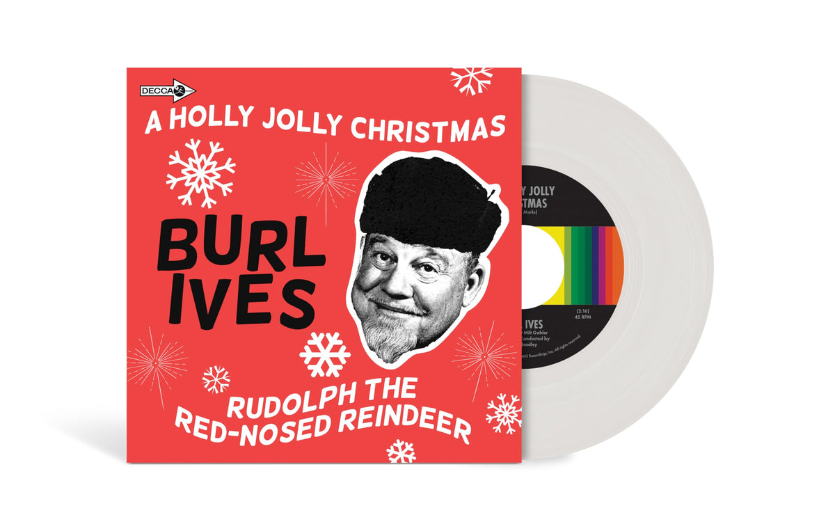 Burl Ives – Holly Jolly Christmas (Snow White Vinyl) vinyl record cover