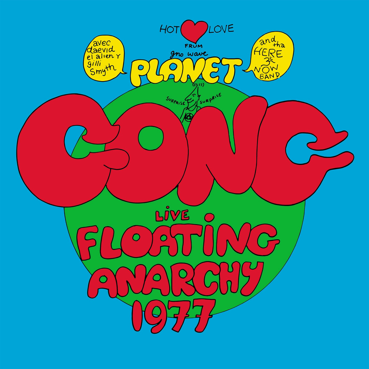 Planet Gong – Live Floating Anarchy 1977 vinyl record cover