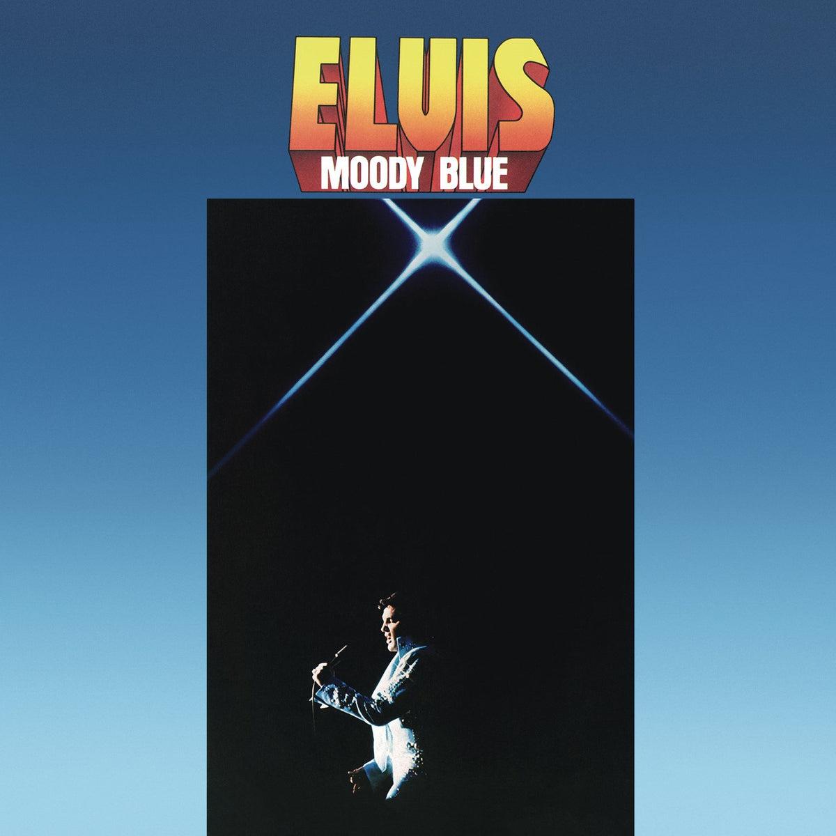 Elvis Presley – Moody Blue vinyl record cover