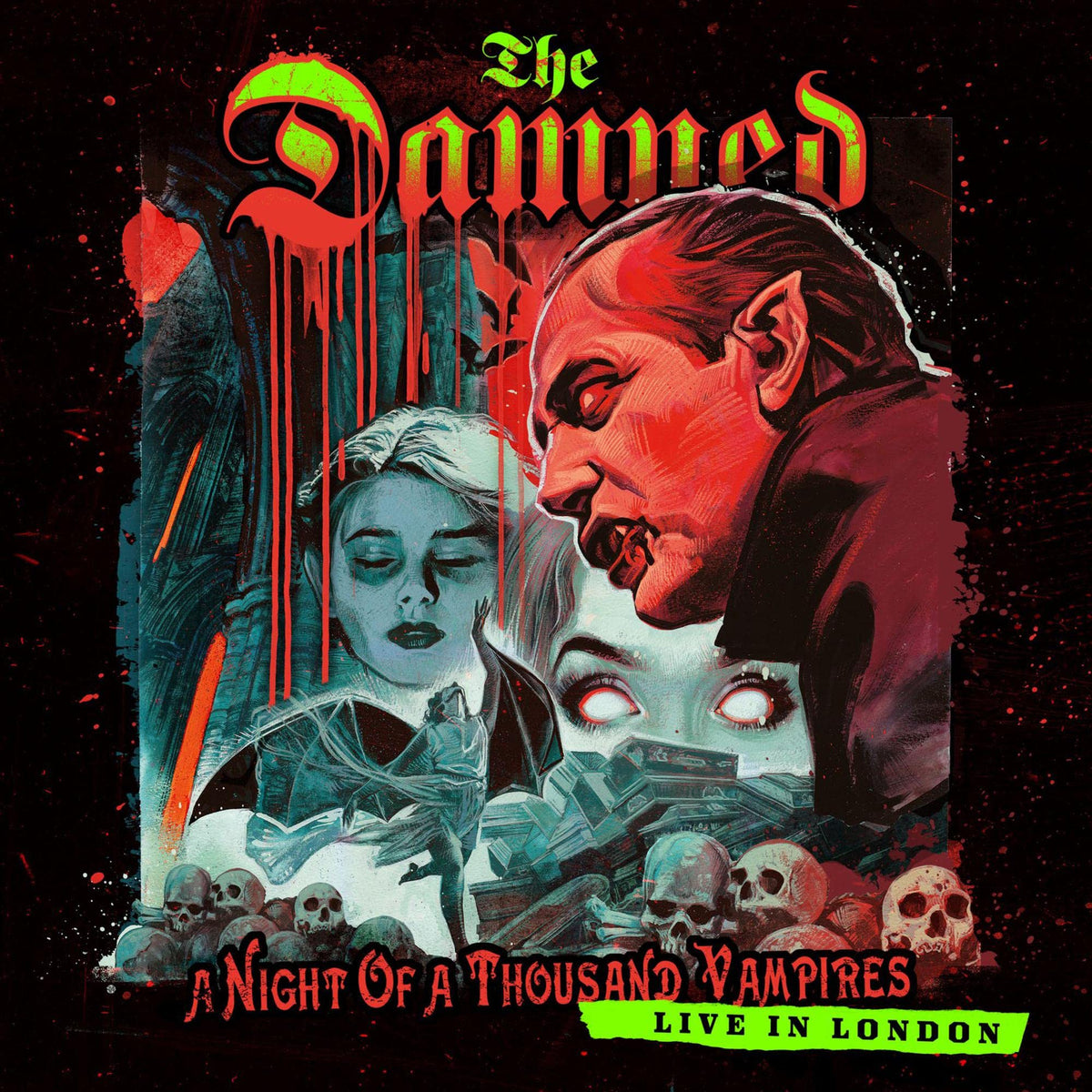 The Damned – A Night of a Thousand Vampires vinyl record cover