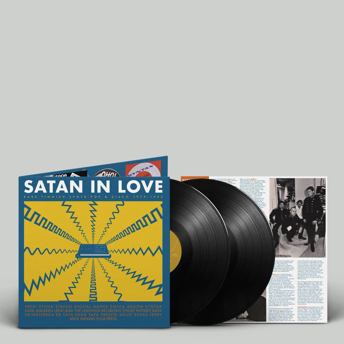Various Artists – Satan In Love - Rare Finnish Synth-Pop & Disco 1979-1992 by Various Artists vinyl record cover