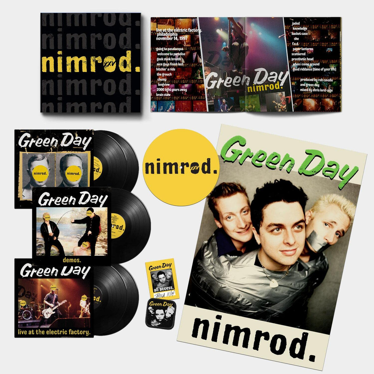 Green Day – Nimrod vinyl record cover