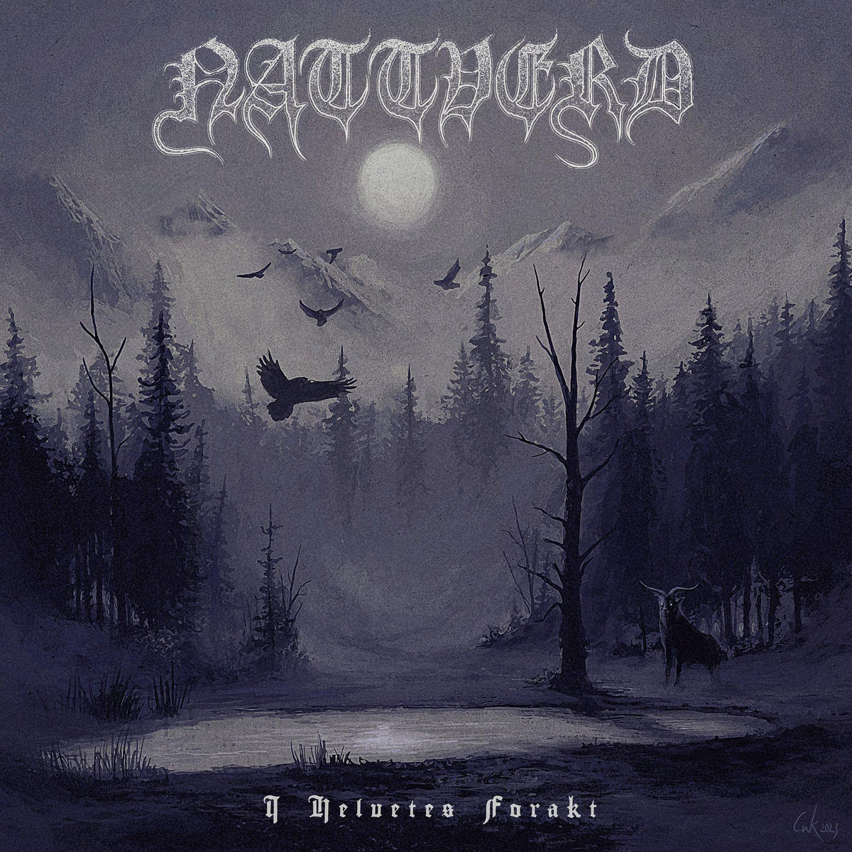 Nattverd – I Helvetes Forakt vinyl record cover