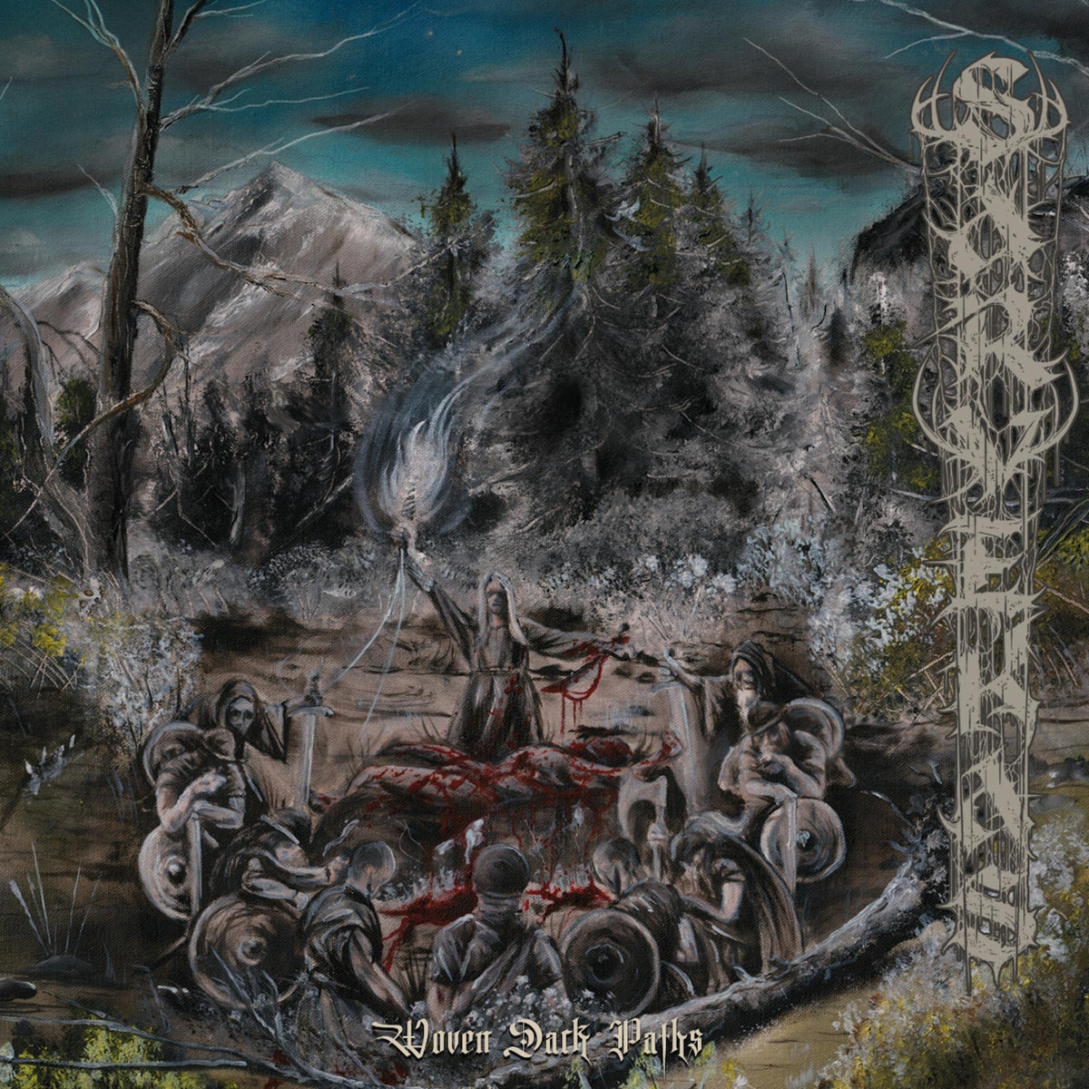 Sarvekas – Woven Dark Paths vinyl record cover