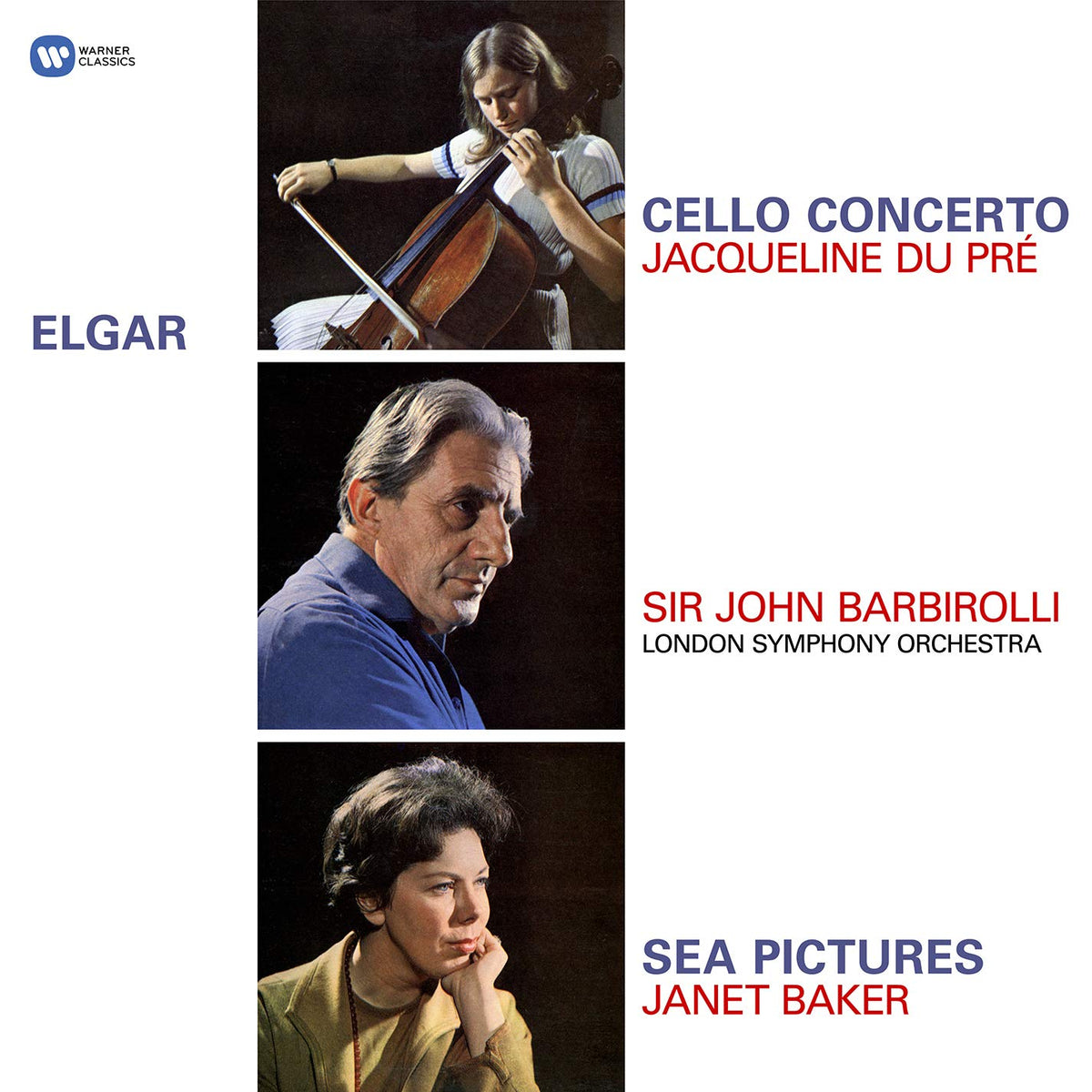 Jacqueline Du Pré – Elgar: Cello Concerto/Sea Pictures vinyl record cover