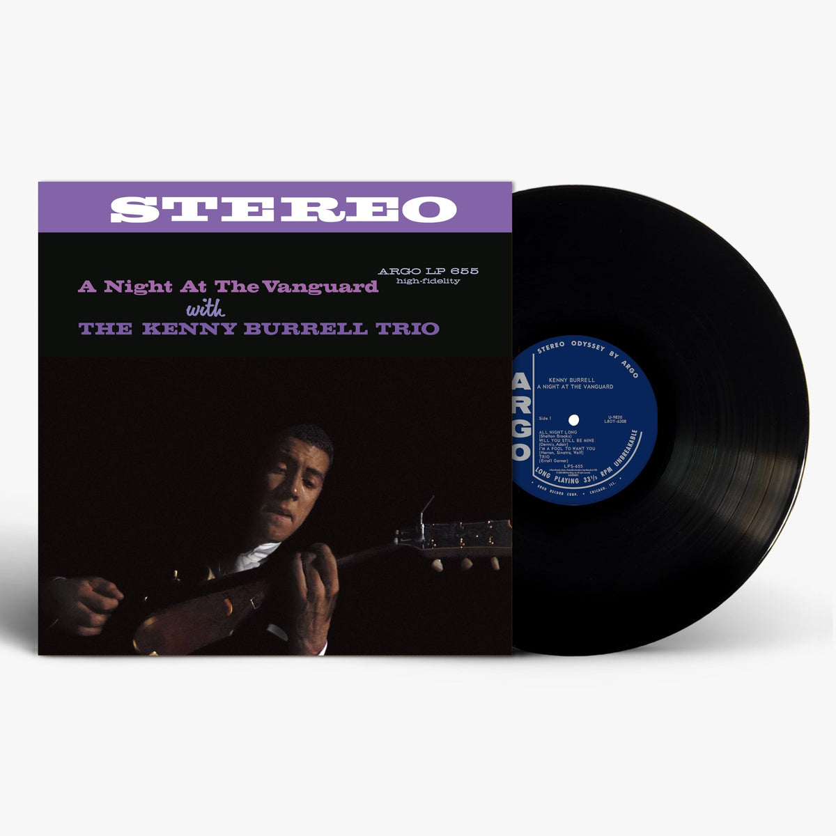 Kenny Burrell – A Night at the Vanguard Chess vinyl record cover