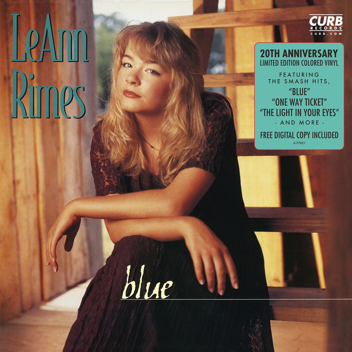 Leann Rimes – Blue vinyl record cover