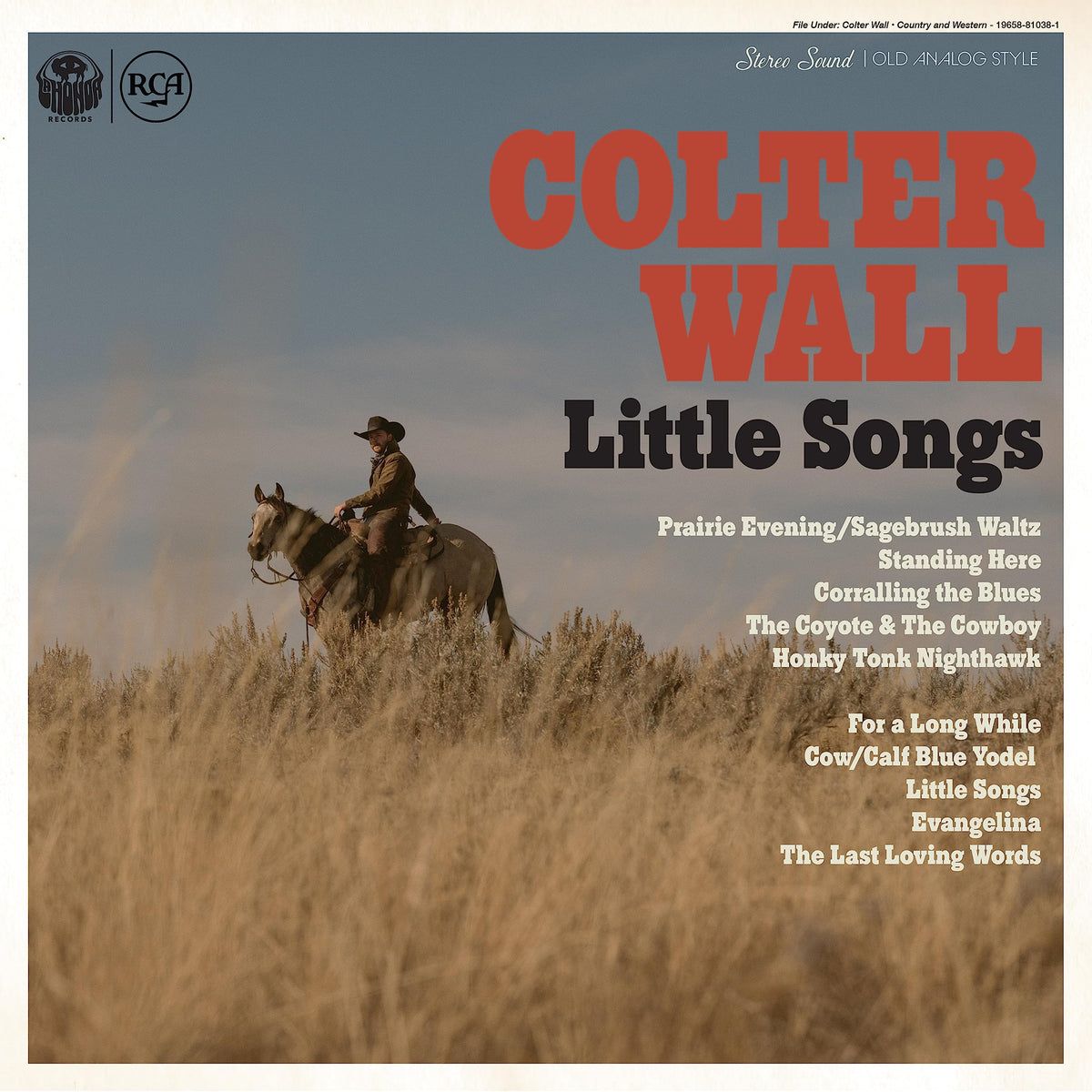 Colter Wall – Little Songs vinyl record cover