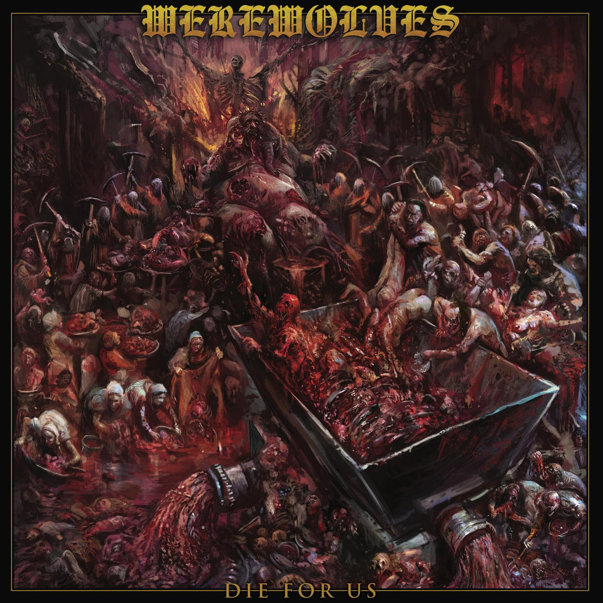 Werewolves – Die For Us (LP) by Werewolves vinyl record cover