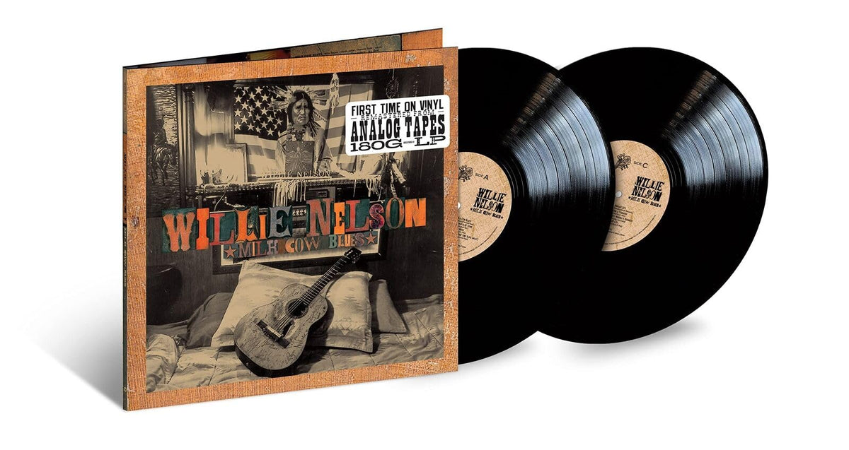 Willie Nelson – Milk Cow Blues (Orange Vinyl) vinyl record cover