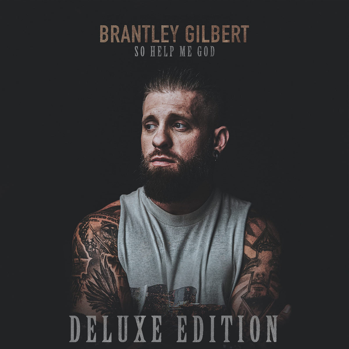 Brantley Gilbert – SO HELP ME GOD(DLX 2LP) by BRANTLEY GILBERT vinyl record cover