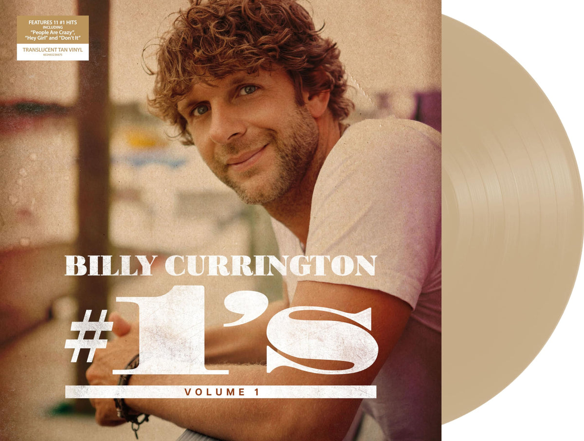 Billy Currington – #1's - Volume 1 (Translucent Tan Vinyl) vinyl record cover