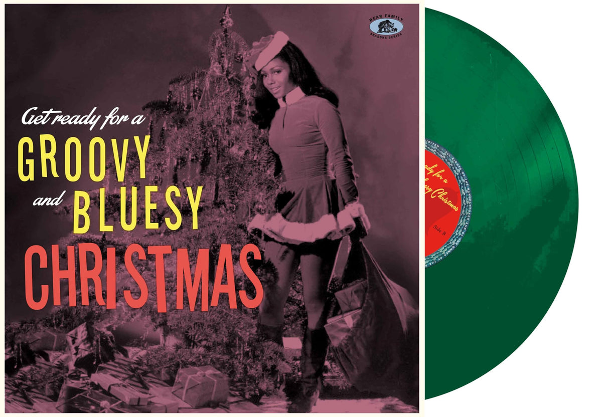 Various Artists – Get Ready for a Groovy & Bluesy Christmas vinyl record cover
