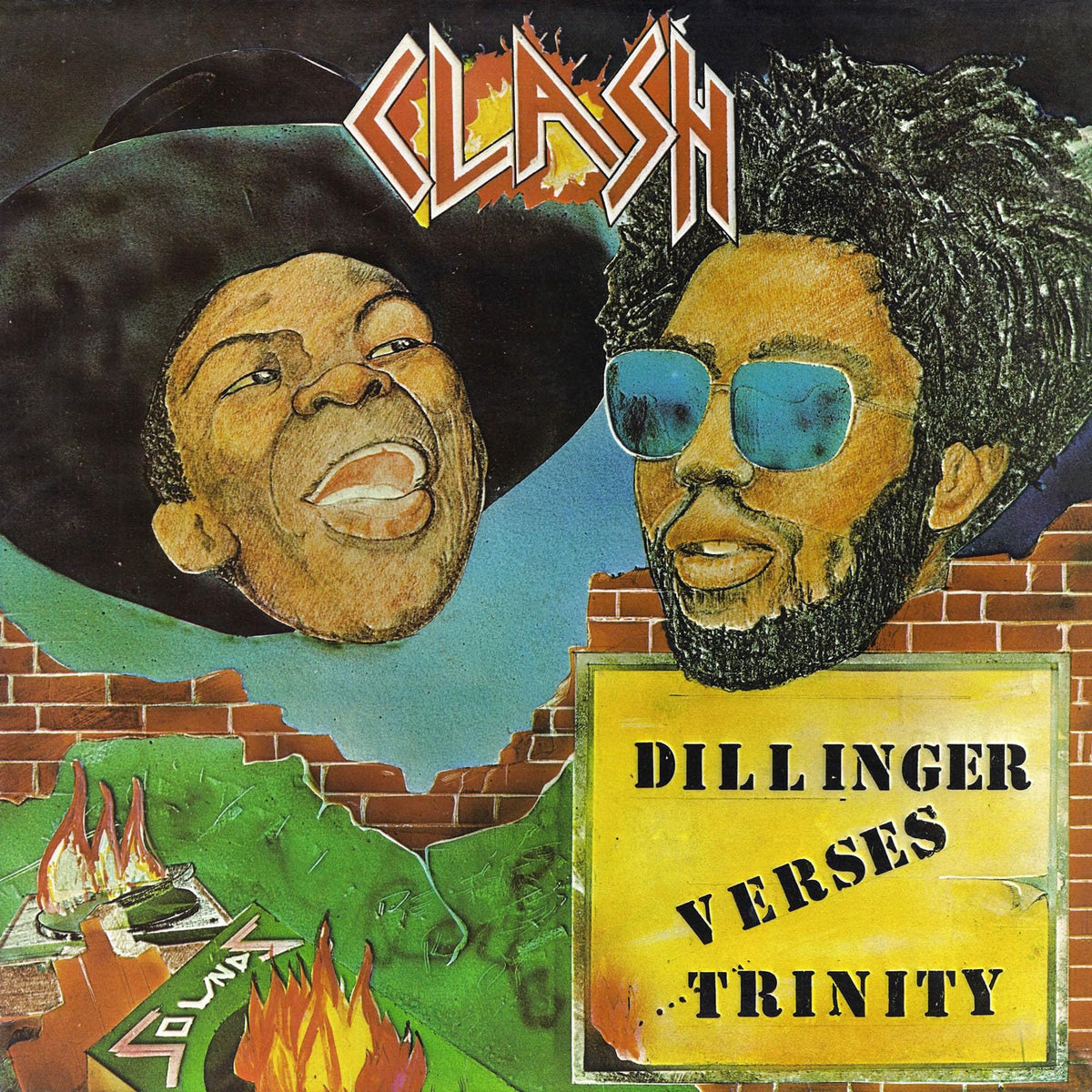 Dillinger vs Trinity – Clash vinyl record cover