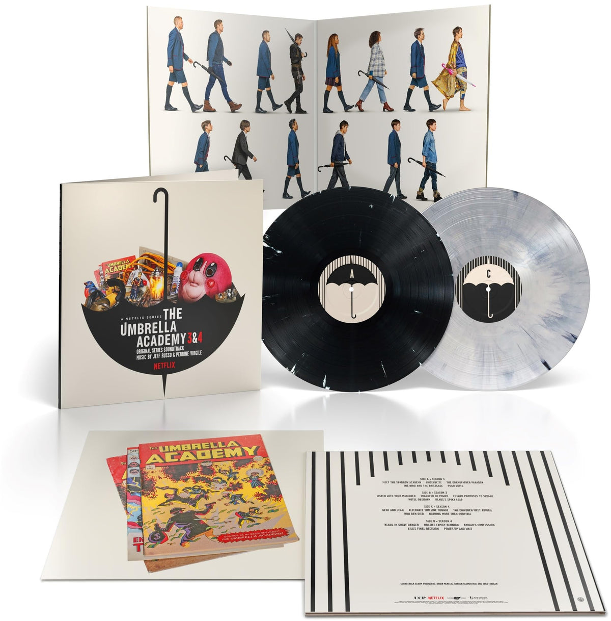 Jeff Russo & Perrine Virgile – The Umbrella Academy 3 & 4 vinyl record cover