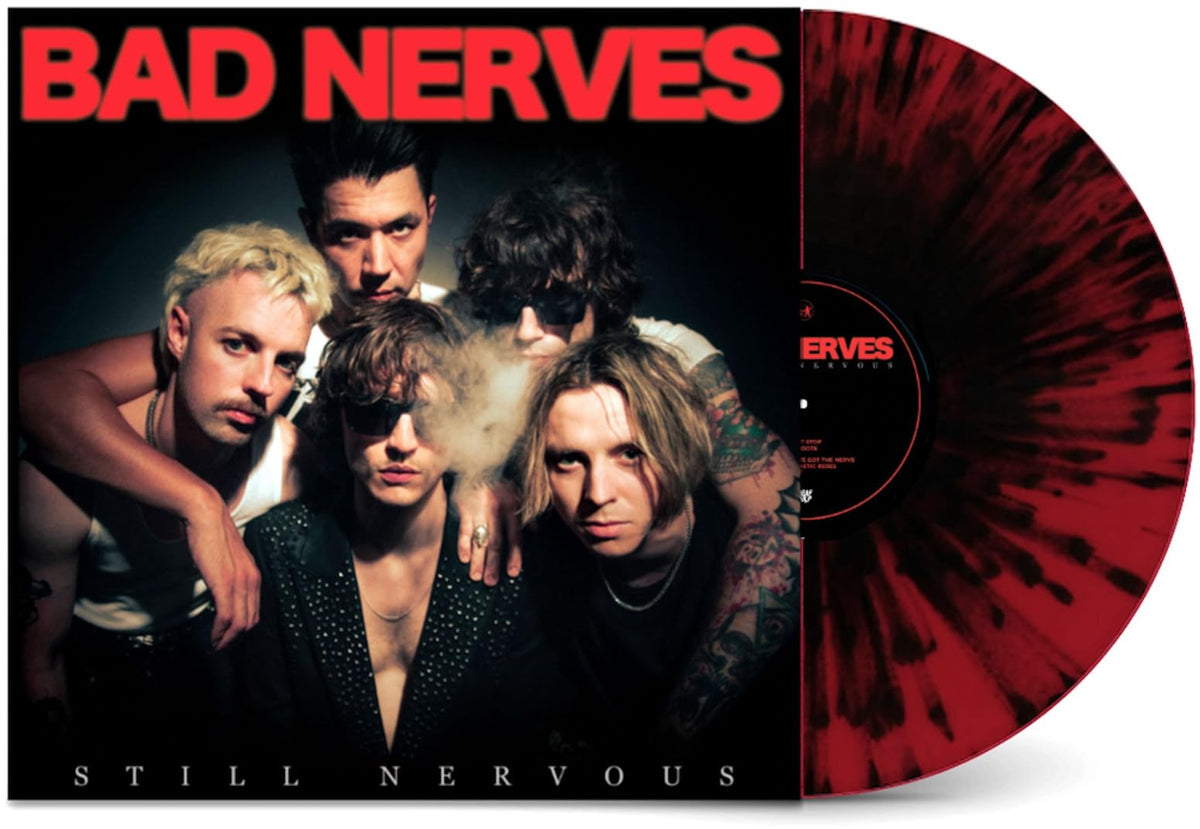 Bad Nerves – Still Nervous (Red/Black Splatter Vinyl) (LP) by Bad Nerves vinyl record cover