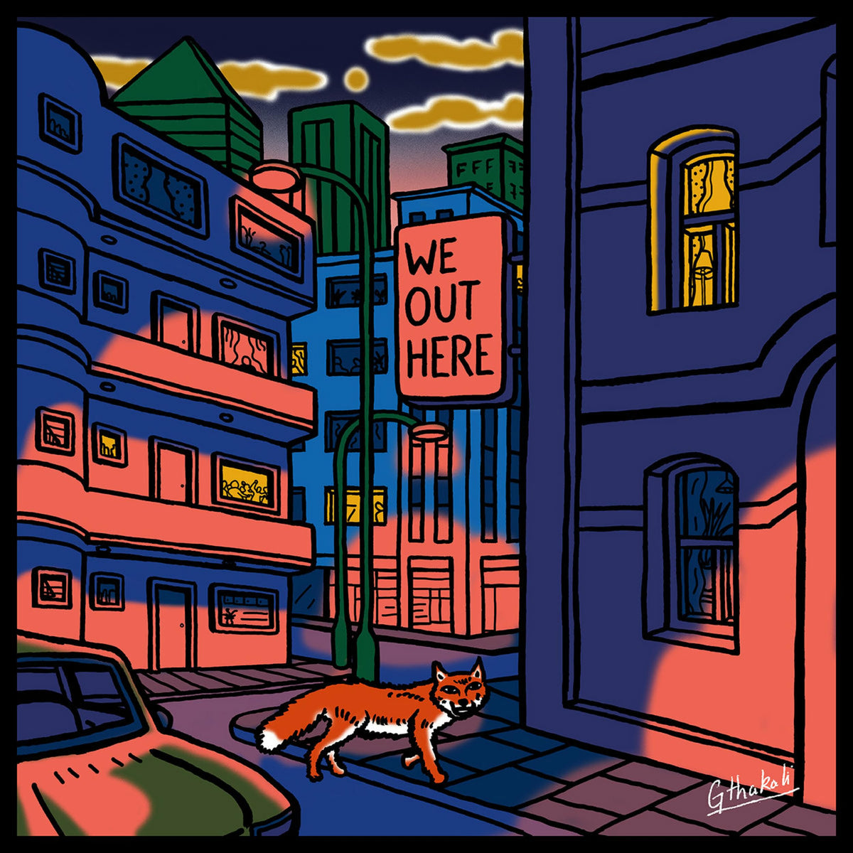 Various Artists – We Out Here (Orange Vinyl Repress) vinyl record cover