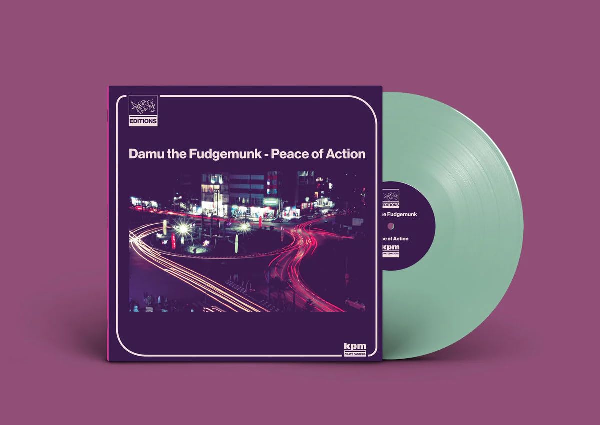 Damu The Fudgemunk – Peace Of Action (Duck Egg Coloured Vinyl) vinyl record cover