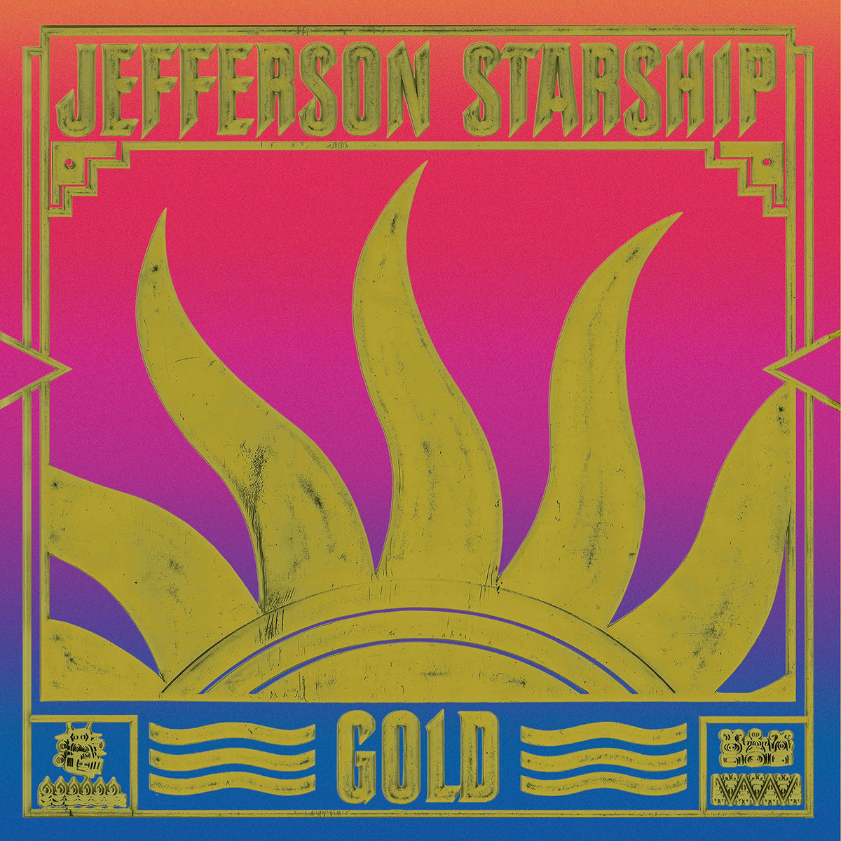 Jefferson Starship – Gold vinyl record cover
