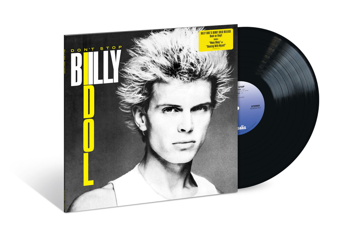Billy Idol – Don't Stop vinyl record cover