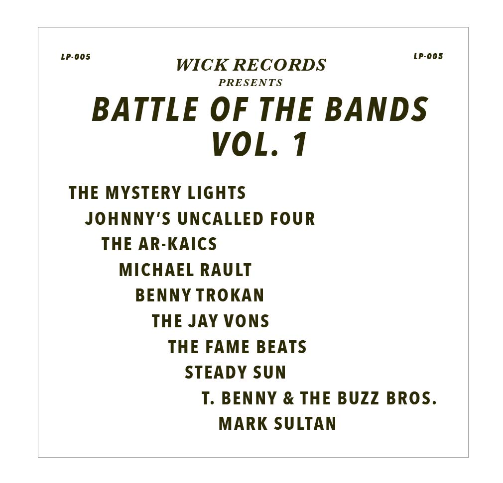 Various Artists – Wick Records: Battle Of The Bands Vol. 1 (Grey Marble Vinyl) vinyl record cover