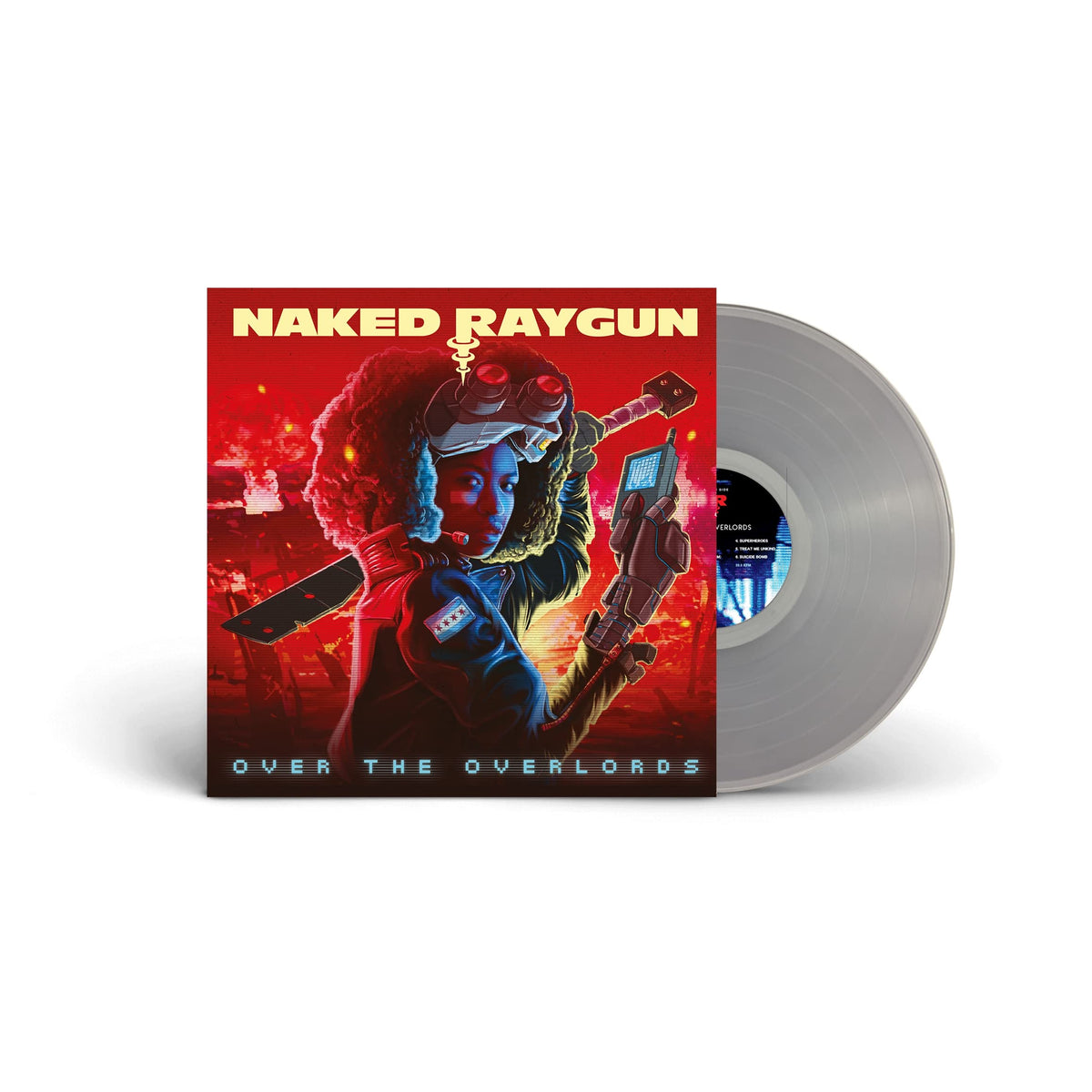 Naked Raygun – Over the Overlords vinyl record cover