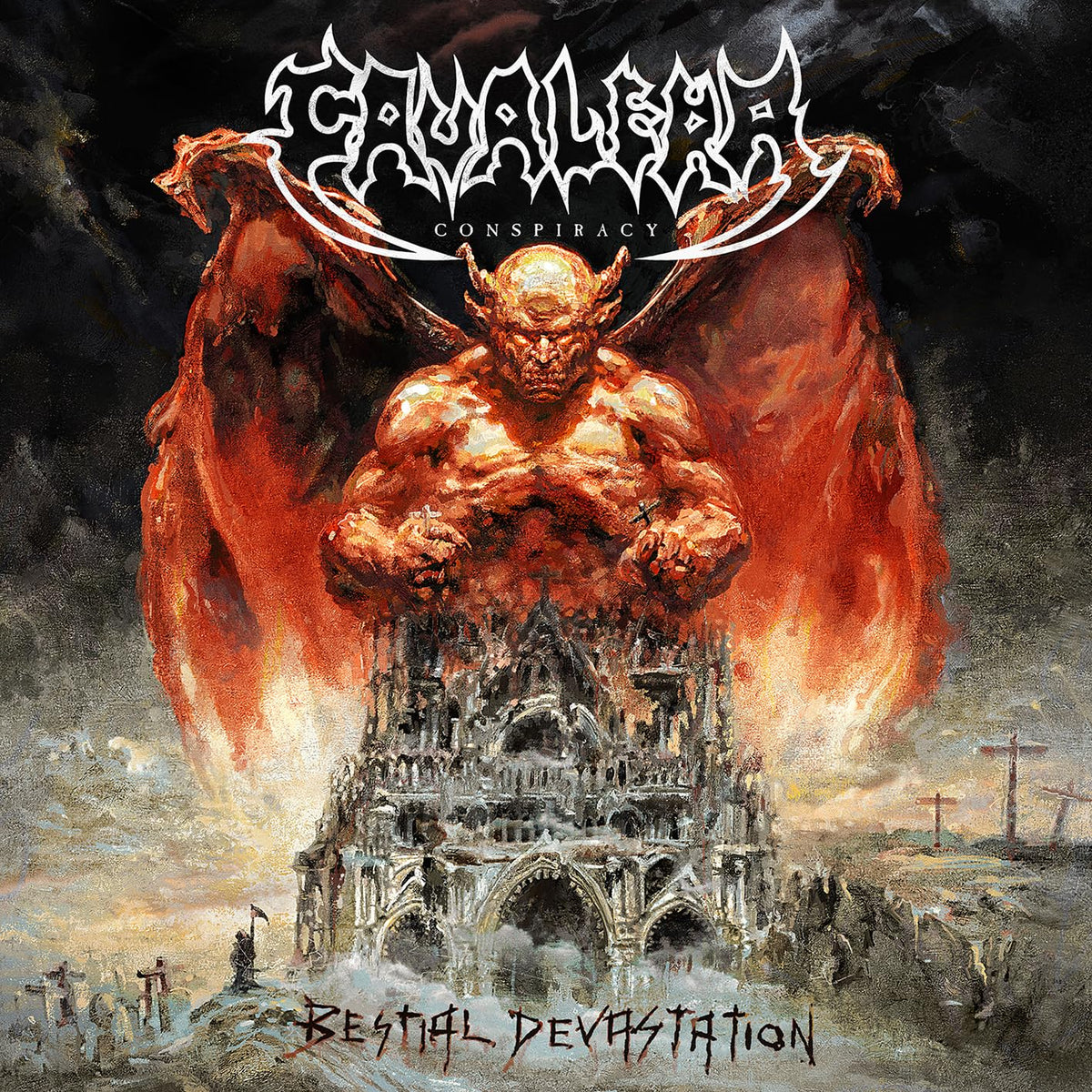Cavalera – Bestial Devastation (Re-recorded) vinyl record cover