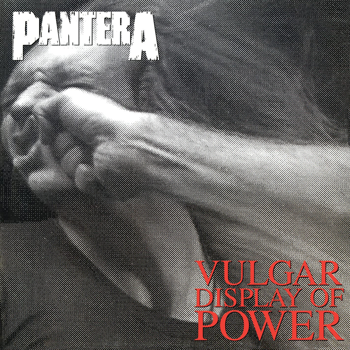 Pantera – Vulgar Display Of Power (Marbled Black/Grey Vinyl) (I) vinyl record cover