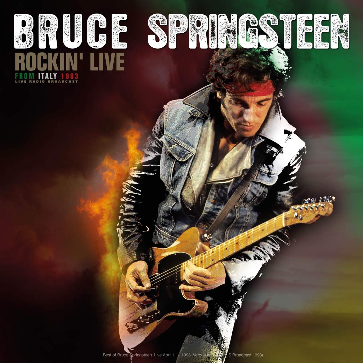 Bruce Springsteen – Rockin' Live from Italy 1993 vinyl record cover