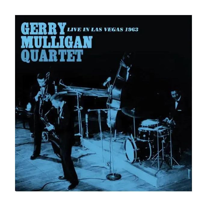 Gerry Mulligan Quartet – Live In Las Vegas 1963 (Clear Blue Vinyl) (Indies) vinyl record cover