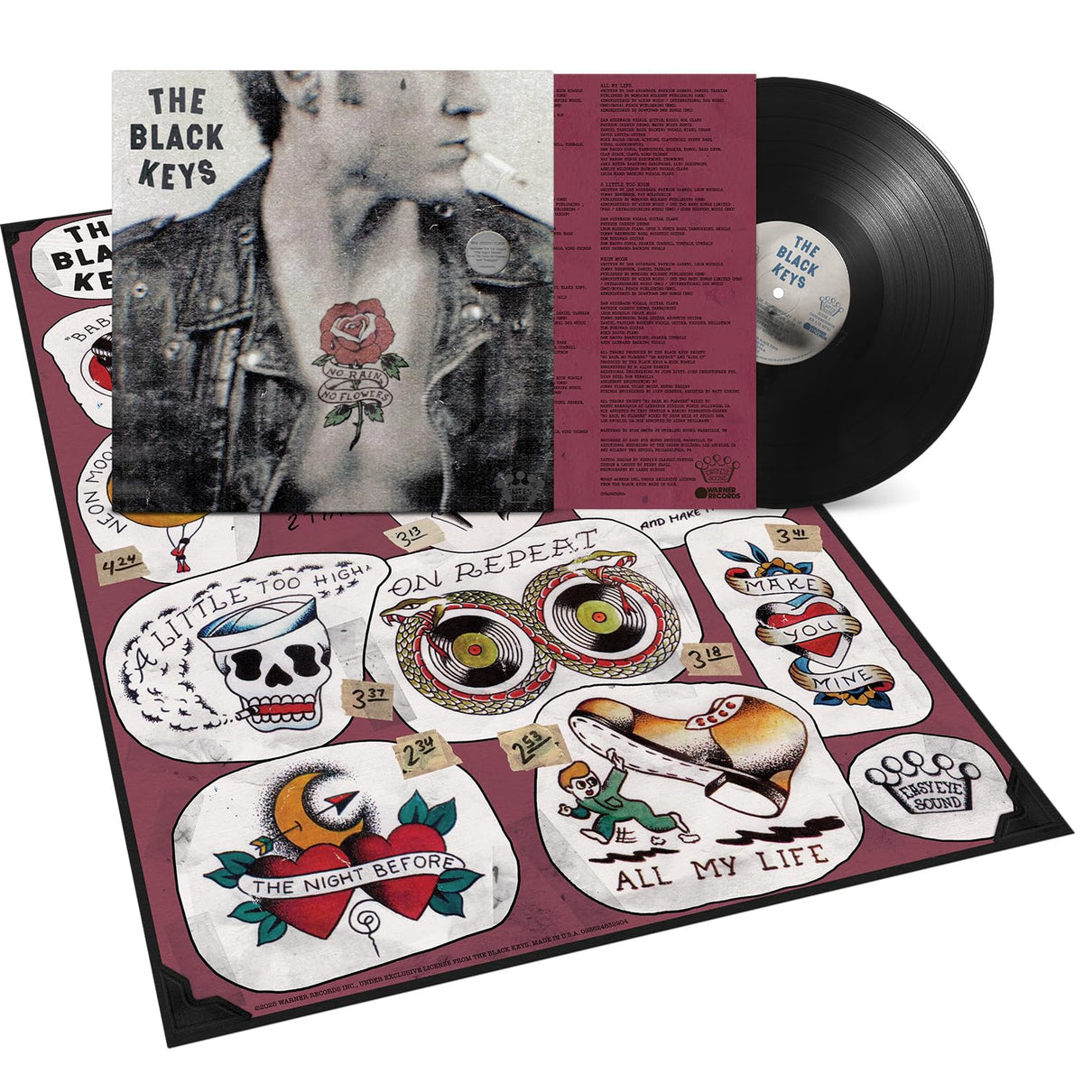 The Black Keys – No Rain, No Flowers vinyl record cover