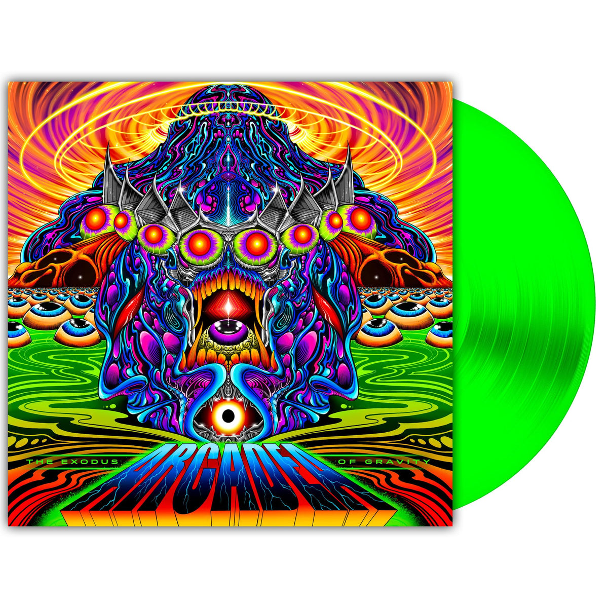 Arcadea – The Exodus of Gravity vinyl record cover