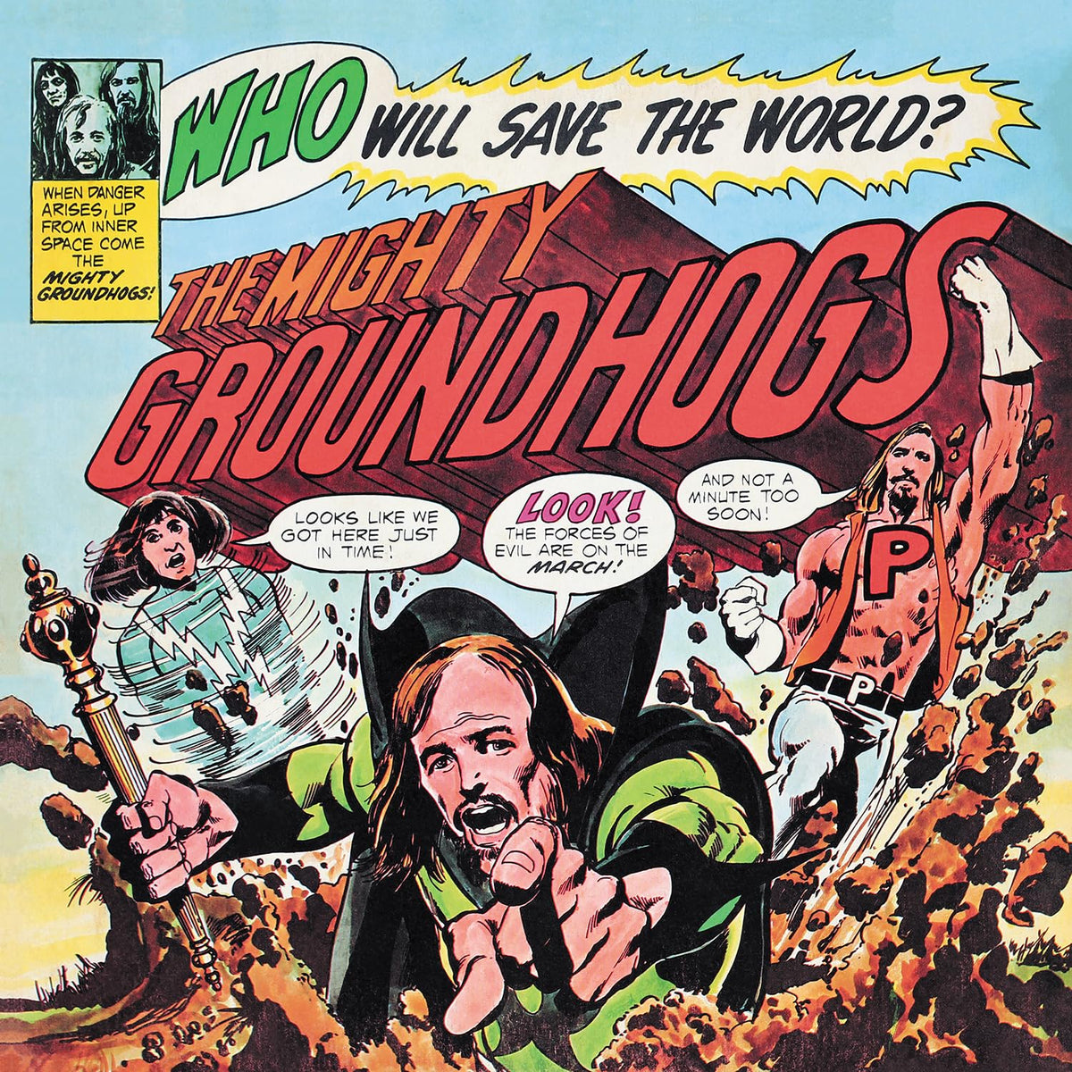 The Mighty Groundhogs – Who Will Save the World? vinyl record cover