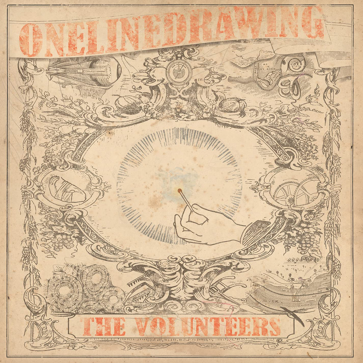 Onlinedrawing – The Volunteers vinyl record cover