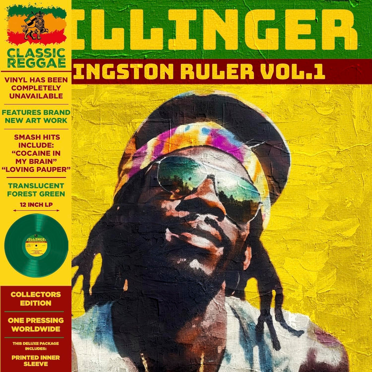 Dillinger – Kingston Ruler Vol. 1 vinyl record cover