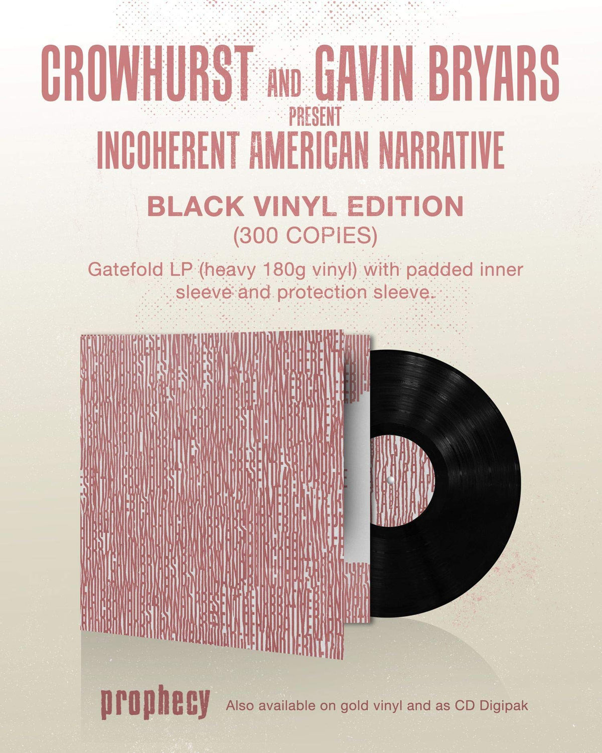 Crowhurst and Gavin Bryars – Crowhurst and Gavin Bryars Present Incoherent American Narrative vinyl record cover