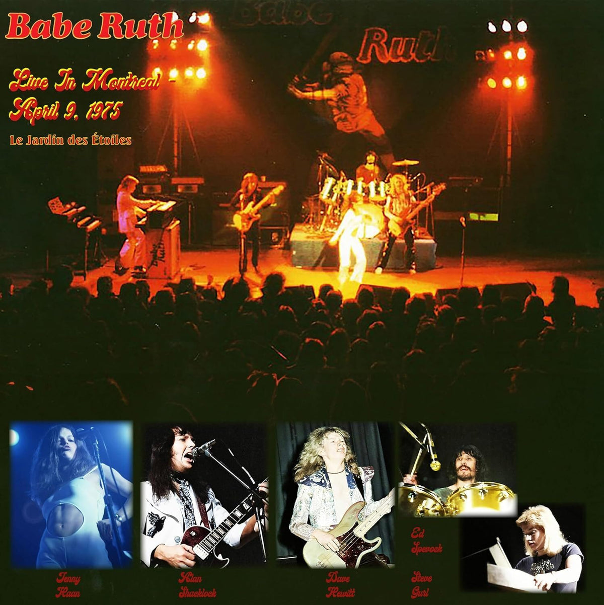 Babe Ruth – Live in Montreal, April 9, 1975 vinyl record cover