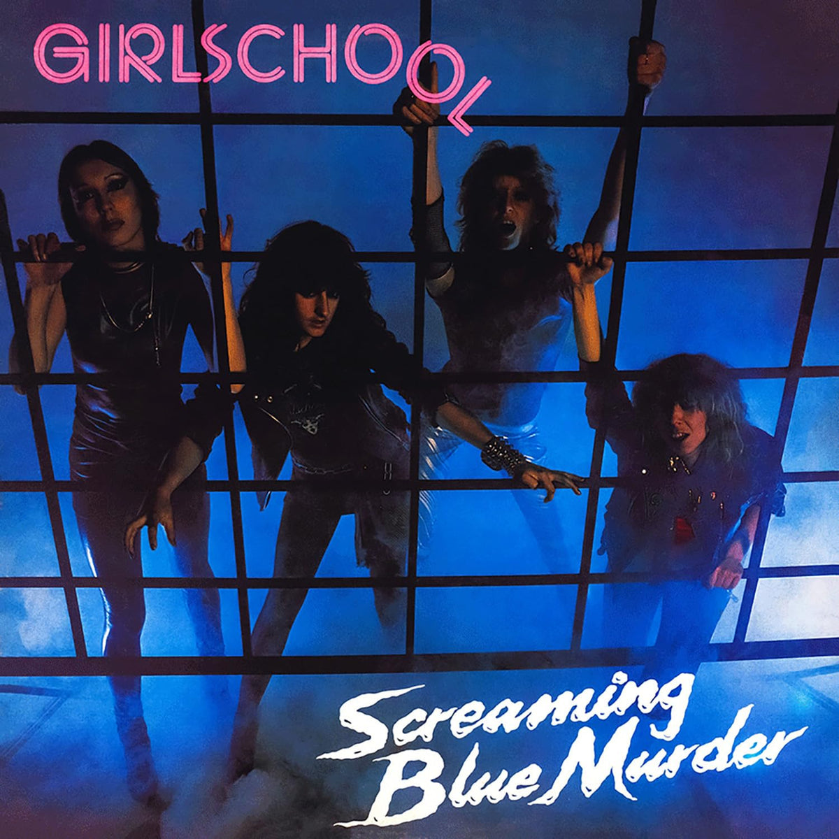 Girlschool – Screaming Blue Murder vinyl record cover