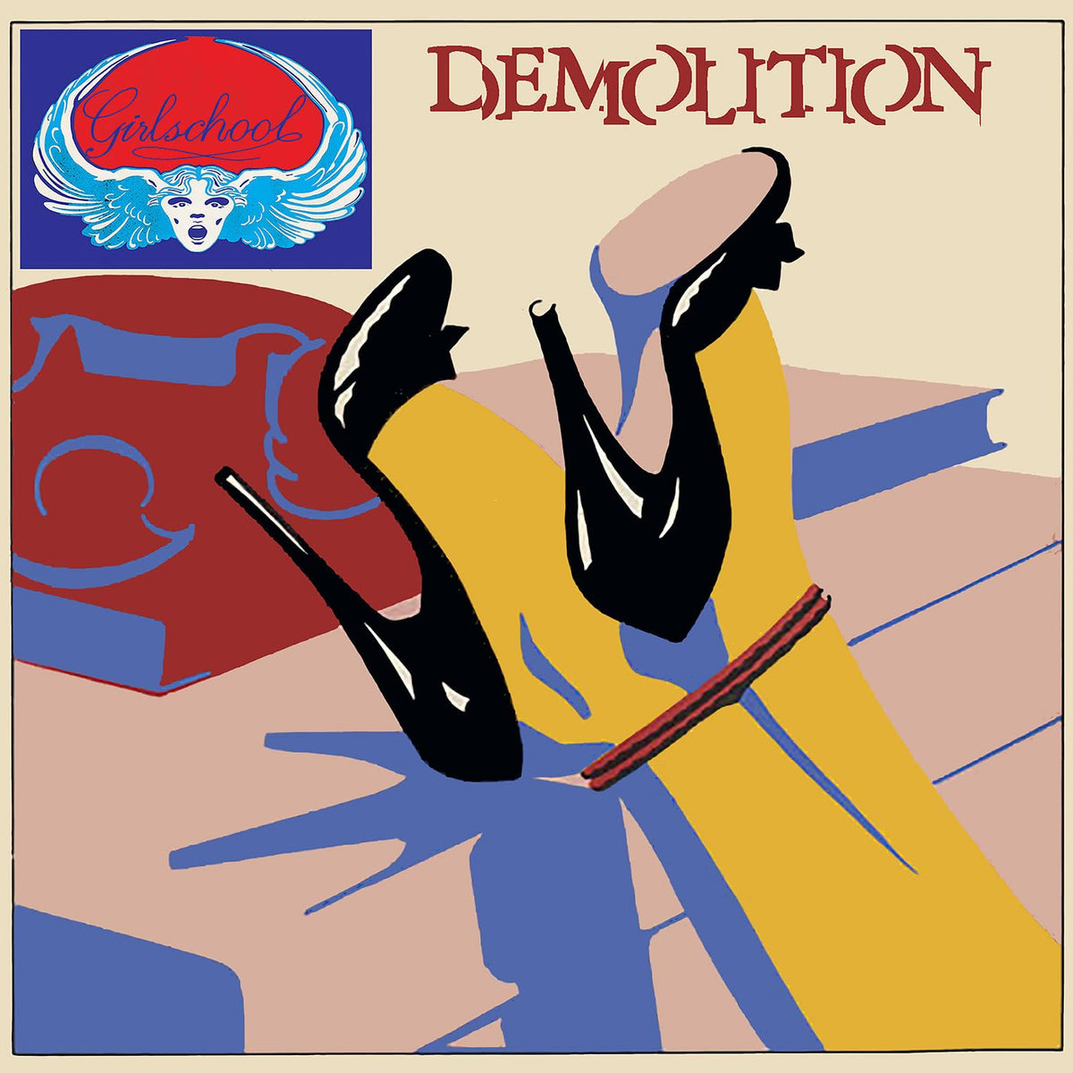 Girlschool – Demolition vinyl record cover