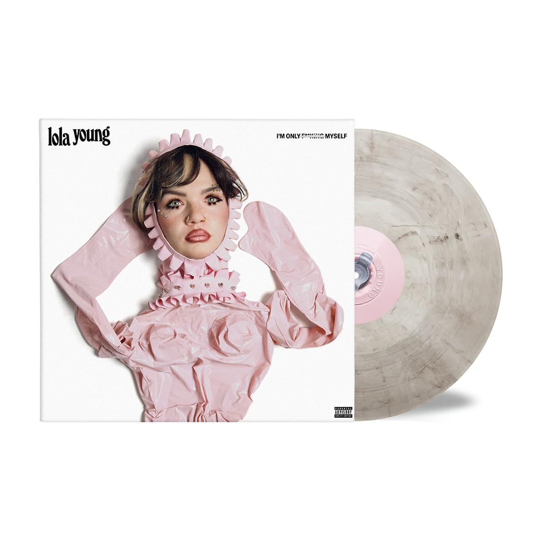 Lola Young – I'm Only Fucking Myself (The 'Punching Bag Edition) (Marble Vinyl vinyl record cover