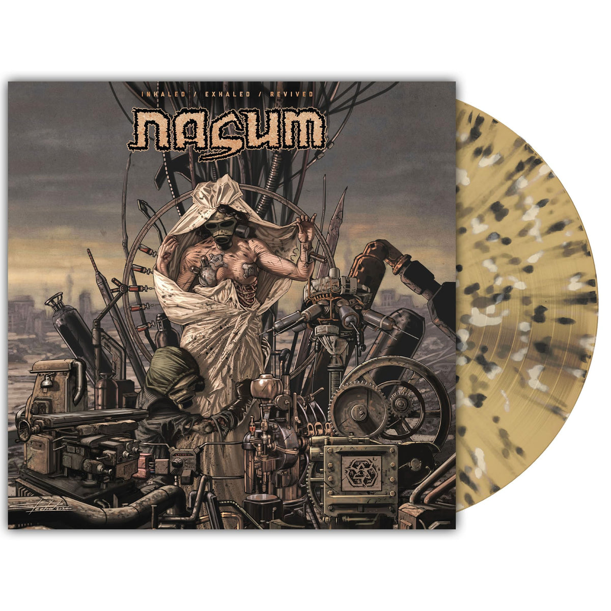 Nasum – Inhale/Exhale/Revived vinyl record cover
