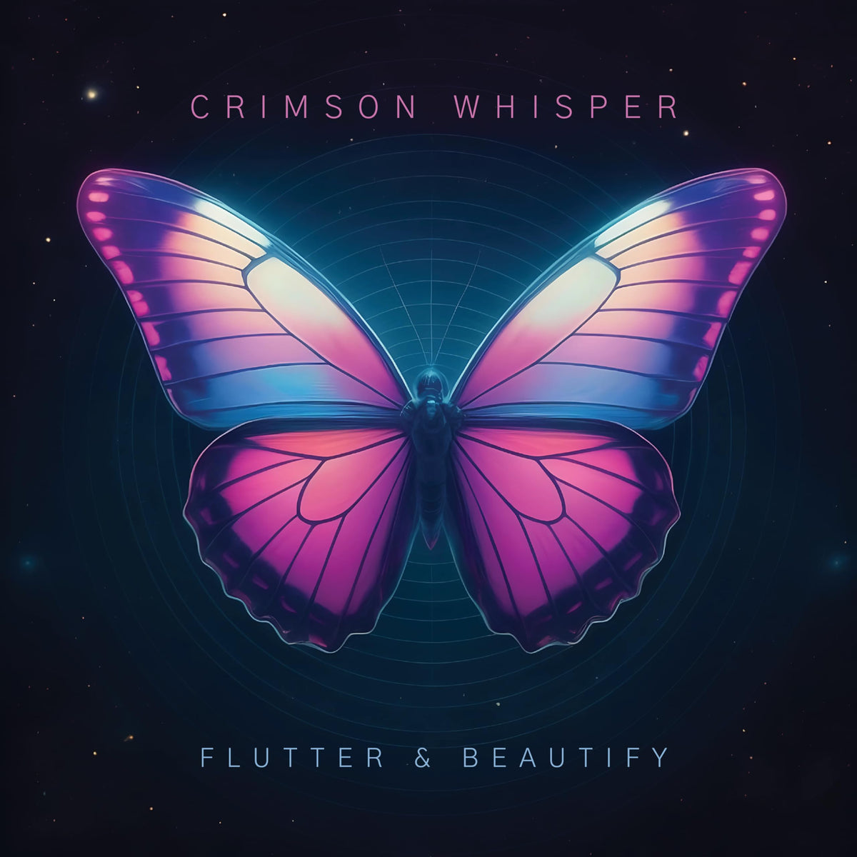 Crimson Whisper – Flutter & Beautify vinyl record cover